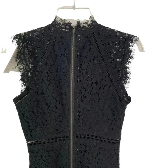 Bardot Lace Panel Midi Dress In Black Size XS NWT - Picture 9 of 15